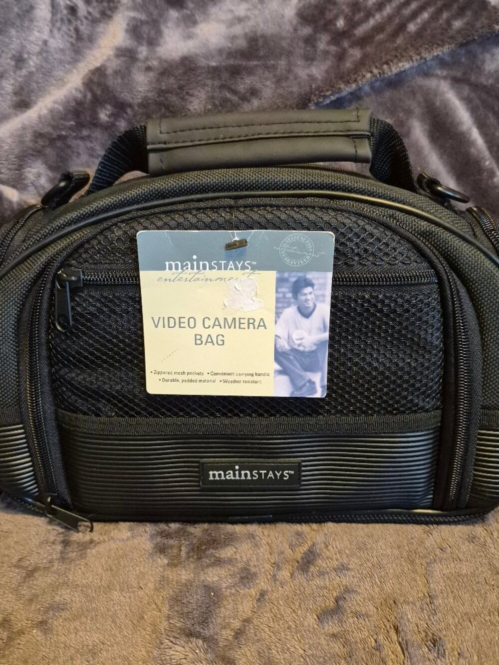 Mainstays Camera Bag Padded Case Multi-Pocket Universal Camcorder Case Travel